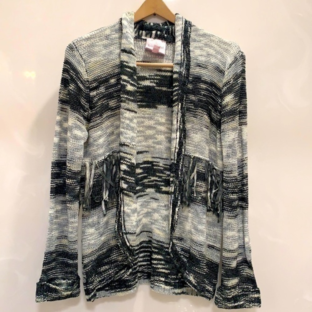 Vintage Y2K Romeo & Juliet Fringe Knit Cardigan